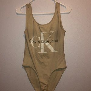 Nude Calvin Klein Bodysuit